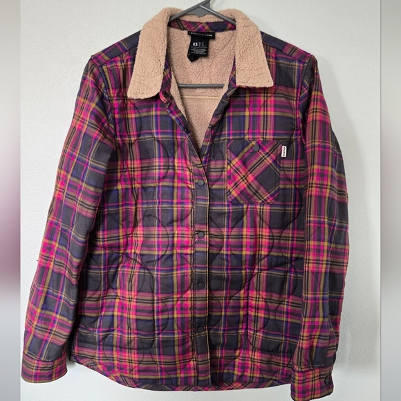 Burton Grace Insulated Quilted Plaid Coat Size XS - Picture 1 of 8